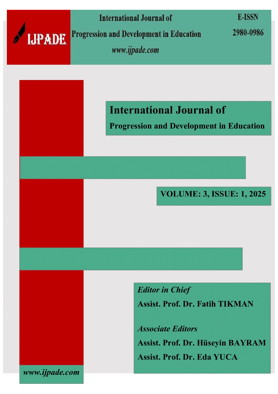 					View Vol. 3 No. 1 (2025): Ijpade
				